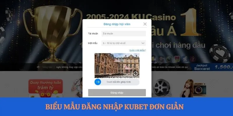 bieu mau dang nhap kubet